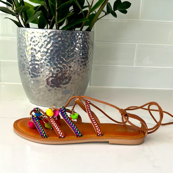 Whimsical PomPom Colorful Sandal - Picture 3 of 3